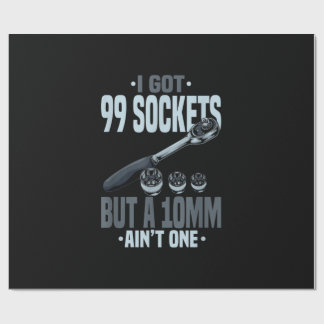Grappig mechanisch cadeau voor een automonteur cadeaupapier