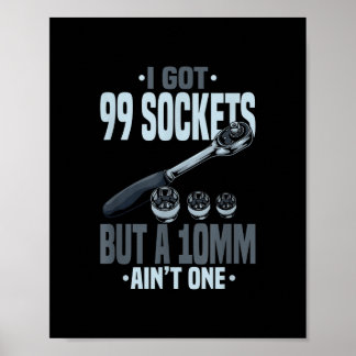 Grappig mechanisch cadeau voor een automonteur poster