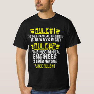 Grappig mechanisch ingenieur regelt shirt