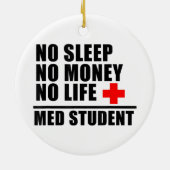 Grappig Med School T-shirt Vertrouw me in bijna ee Keramisch Ornament (Achterkant)