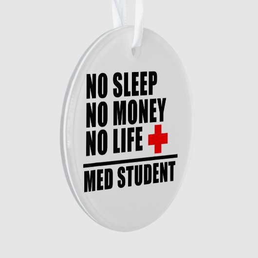 Grappig Med School T-shirt Vertrouw me in bijna ee Ornament (voorkant)