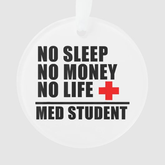 Grappig Med School T-shirt Vertrouw me in bijna ee Ornament (voorkant)