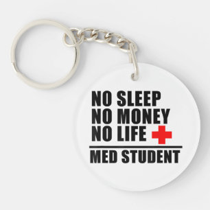 Grappig Med School T-shirt Vertrouw me in bijna ee Sleutelhanger