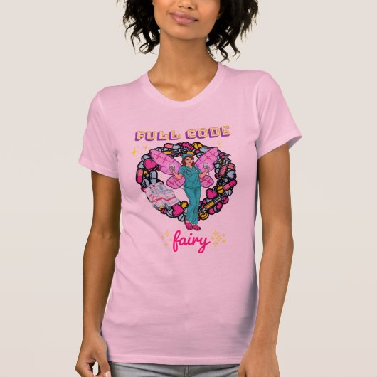 Grappig Med Scrub "Full Code Fairy" Schattige ER,  T-shirt (Voorkant)