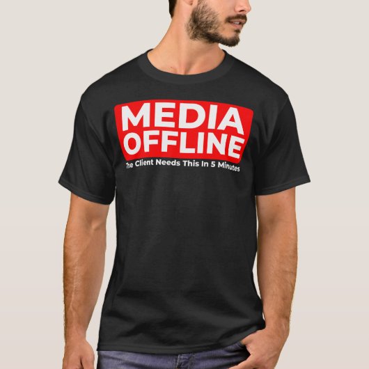 Grappig Media Offline Video Editor T-Shirt  (Voorkant)
