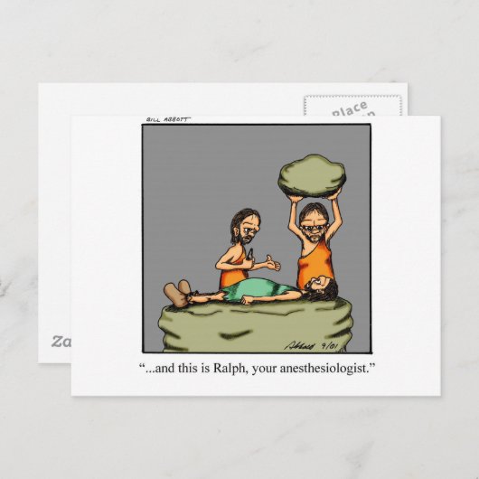 Grappig medisch cadeau! briefkaart (Voorkant / Achterkant)