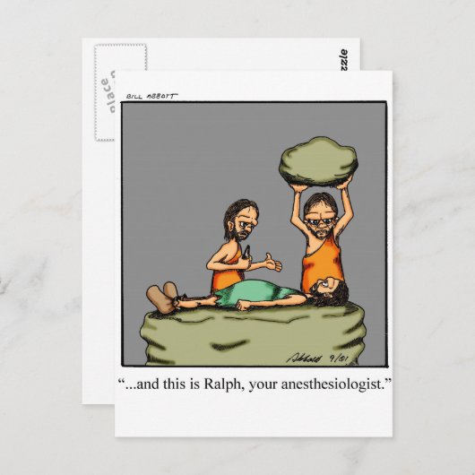 Grappig medisch cadeau! briefkaart (Voorkant / Achterkant)