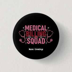 Grappig Medisch Factureringsteam Trots Specialist  Ronde Button 3,2 Cm
