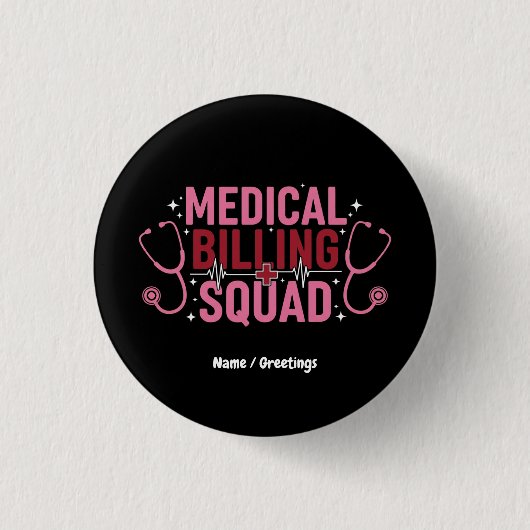 Grappig Medisch Factureringsteam Trots Specialist Ronde Button 3,2 Cm (Voorkant)