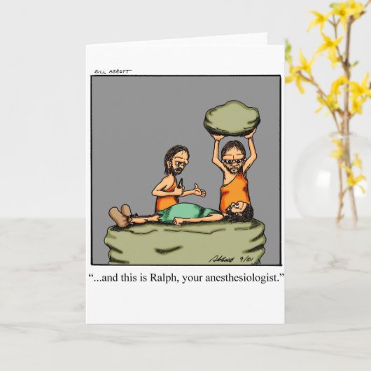 Grappig medisch geschenk! kaart (Gele Bloem)