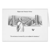 Grappig Medisch Humor Blank Wenskaart (Voorkant Horizontaal)