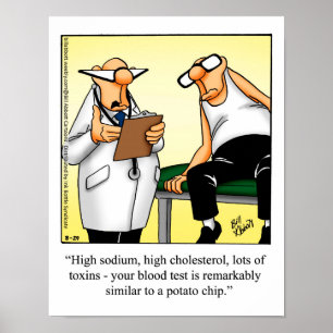 Grappig medisch Humor Poster "Potato Chip"