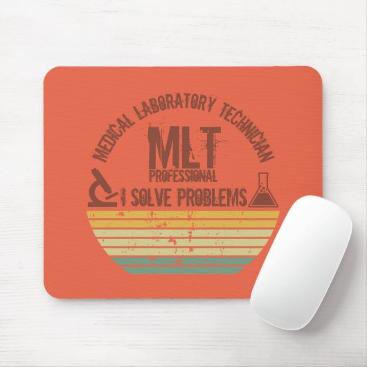 Grappig medisch lab tech mlt  zonsondergang muismat (Met muis)