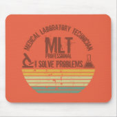 Grappig medisch lab tech mlt  zonsondergang muismat (Voorkant)