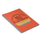 Grappig medisch lab tech mlt zonsondergang notitieboek (Rechterzijde)