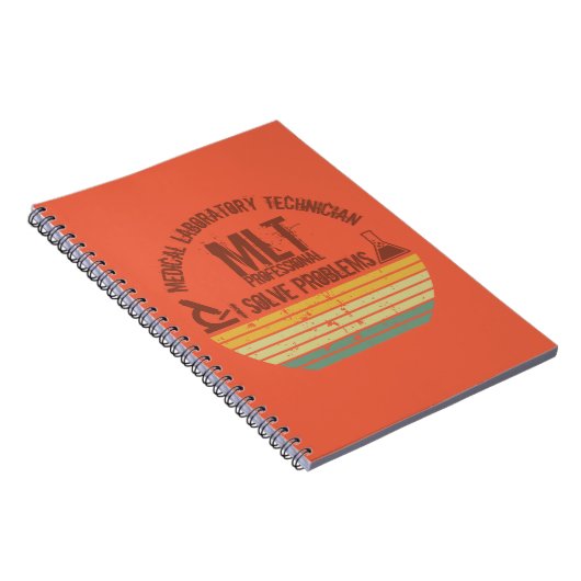 Grappig medisch lab tech mlt  zonsondergang notitieboek (Rechterzijde)