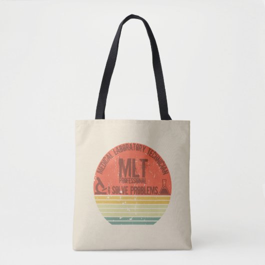 Grappig medisch lab tech mlt  zonsondergang tote bag (Voorkant)