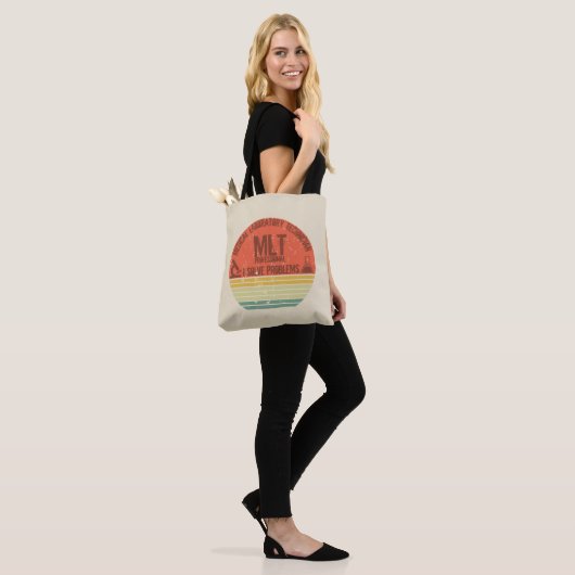 Grappig medisch lab tech mlt  zonsondergang tote bag (Op model)