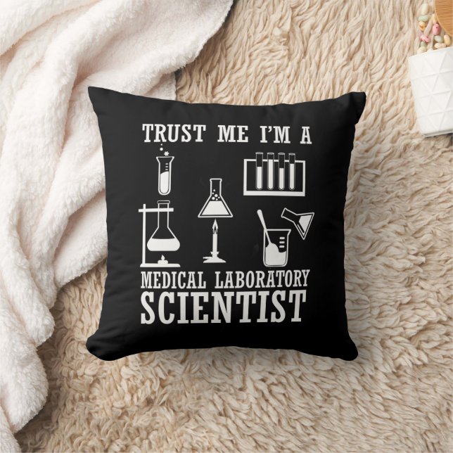 Grappig medisch lab tech scientist humor laborator kussen (Deken)