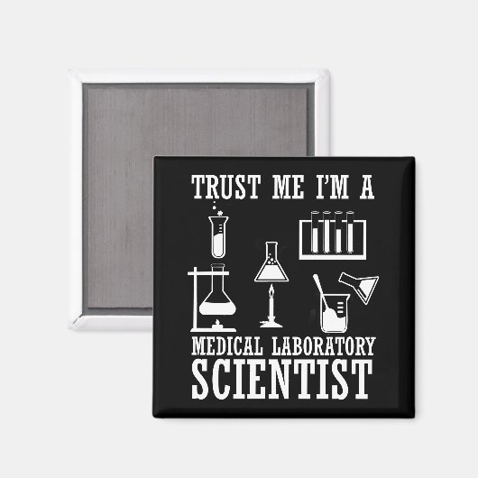Grappig medisch lab tech scientist humor laborator magneet (Voorkant / Achterkant)