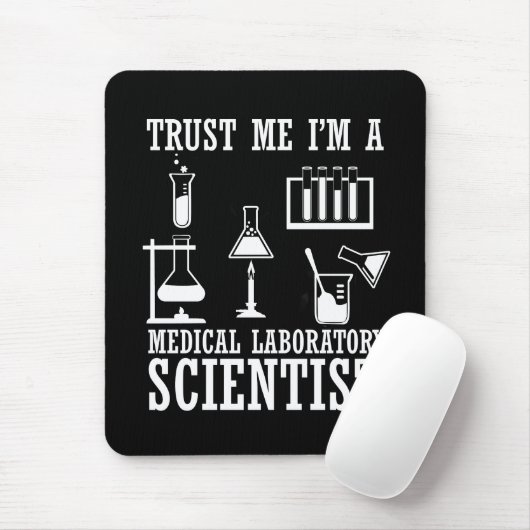Grappig medisch lab tech scientist humor laborator muismat (Met muis)