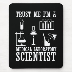 Grappig medisch lab tech scientist humor laborator muismat