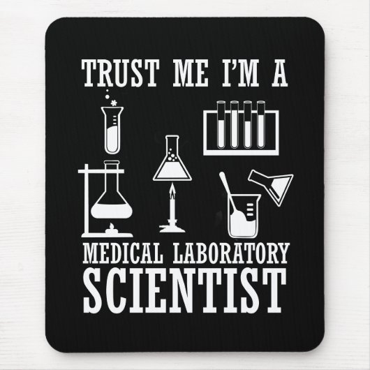 Grappig medisch lab tech scientist humor laborator muismat (Voorkant)