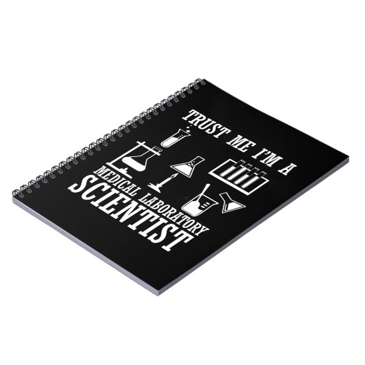 Grappig medisch lab tech scientist humor laborator notitieboek (Linkerzijde)