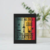 Grappig medisch lab tech wetenschapper humor briefkaart (Staand voorkant)