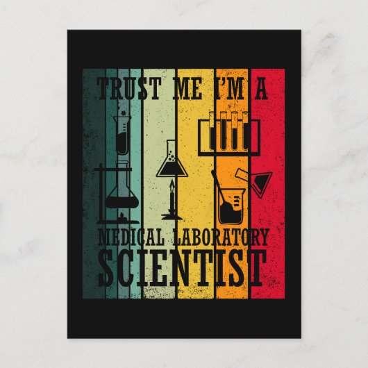 Grappig medisch lab tech wetenschapper humor briefkaart (Voorkant)