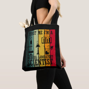 Grappig medisch lab tech wetenschapper humor tote bag