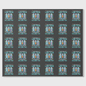 Grappig medisch labtechnicus laboratoriumtechnicus cadeaupapier (Vlak)