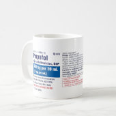 Grappig medisch Propofol-label Koffiemok (Voorkant links)