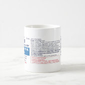 Grappig medisch Propofol-label Koffiemok (Center)