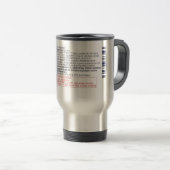 Grappig medisch Propofol-label Reisbeker (Voorkant rechts)