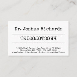 Grappig medisch recept aanpasbaar visitekaartje