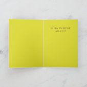 Grappig meer kaarsen dan taart kleurrijke verjaard kaart (Binnen)