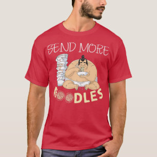 Grappig meer noedels sturen, ik hou van Japanse ri T-shirt