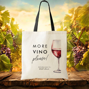 Grappig Meer Wijn Alsjeblieft Wijn Bruidsdouche Th Tote Bag