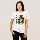 Grappig meisje citaat Tri-Blend shirt (Voorkant volledig)