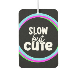 Grappig Meisje Citeert Zorgzame Chauffeurs Neon Ro Luchtverfrisser