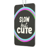 Grappig Meisje Citeert Zorgzame Chauffeurs Neon Ro Luchtverfrisser (Links)