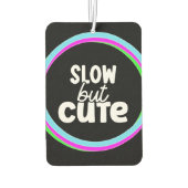 Grappig Meisje Citeert Zorgzame Chauffeurs Neon Ro Luchtverfrisser (Achterkant)