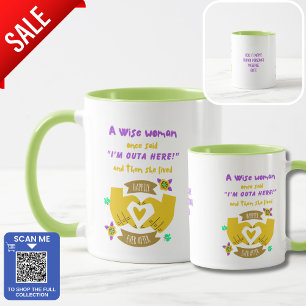 Grappig Meisje Collega Leuke Nieuwe Baan Pensioen  Mok