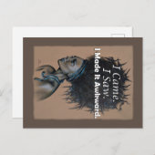 Grappig meisje dat ik zag dat ik het goedkoop heb  briefkaart (Voorkant / Achterkant)