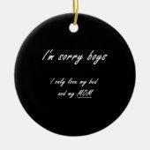 Grappig Meisje Gezegde Daughter Daddy Keramisch Ornament (Voorkant)