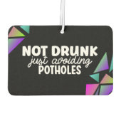 Grappig Meisje Guy Zorgzame Chauffeurs Neon Roze A Luchtverfrisser (Achterkant)