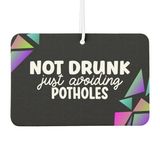 Grappig Meisje Guy Zorgzame Chauffeurs Neon Roze A Luchtverfrisser (Voorkant)