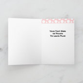 Grappig Meisje naar Meisje Cartoon Koe Dier Bedank Bedankkaart (Binnen)