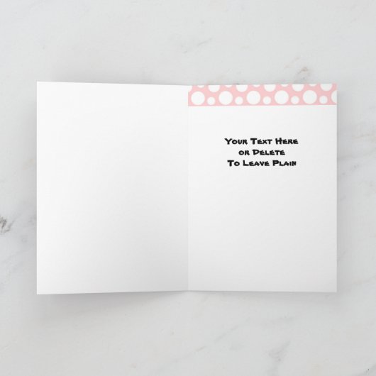 Grappig Meisje naar Meisje Cartoon Koe Dier Bedank Bedankkaart (Binnen)